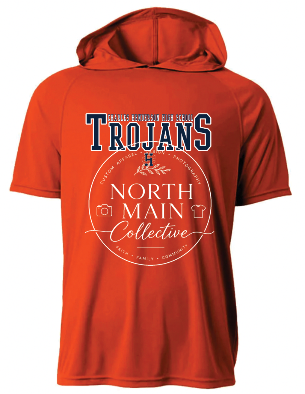 School Spirit Performance Hooded Tee - Youth & Adult
