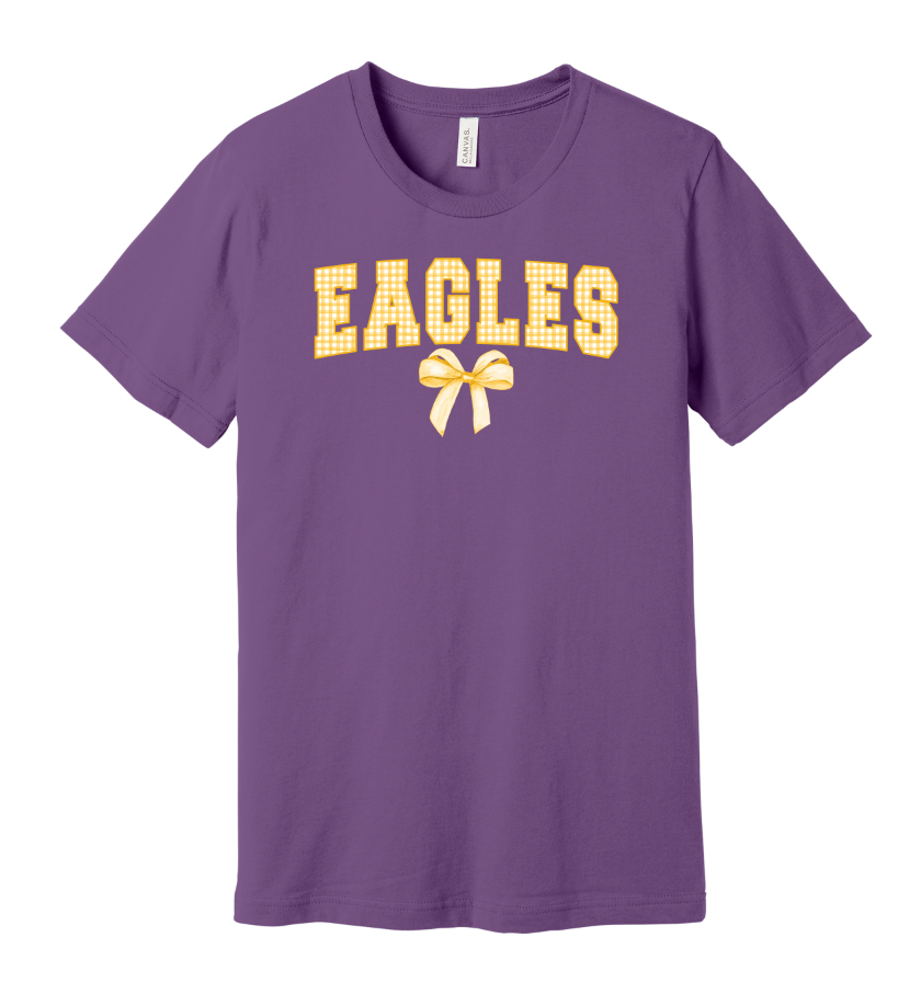 Gingham Coquette Mascot Bella Tshirt - Adult 🎀