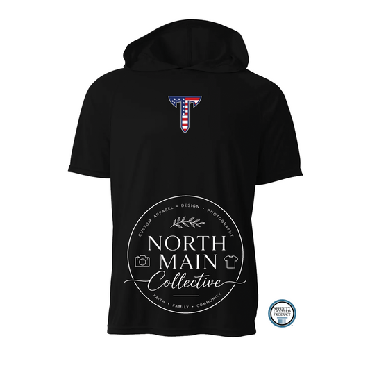 Officially Licensed Troy Patriotic Power T Short Sleeve Hoodie