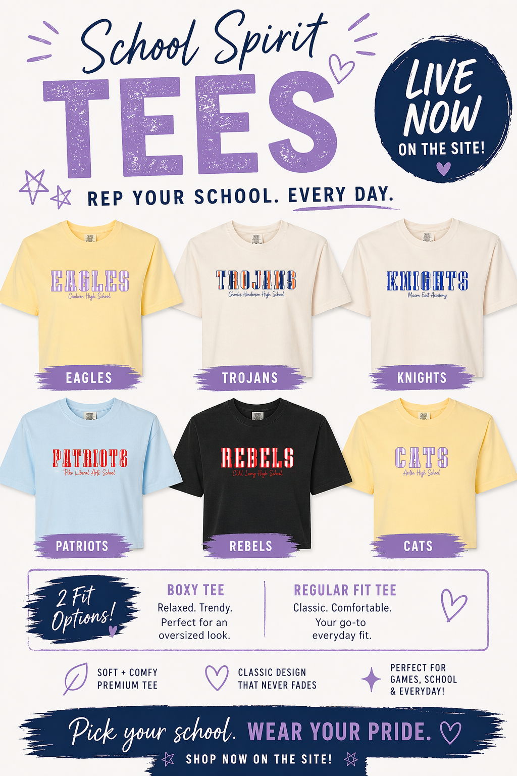 Striped Mascot Comfort Color (Adult)