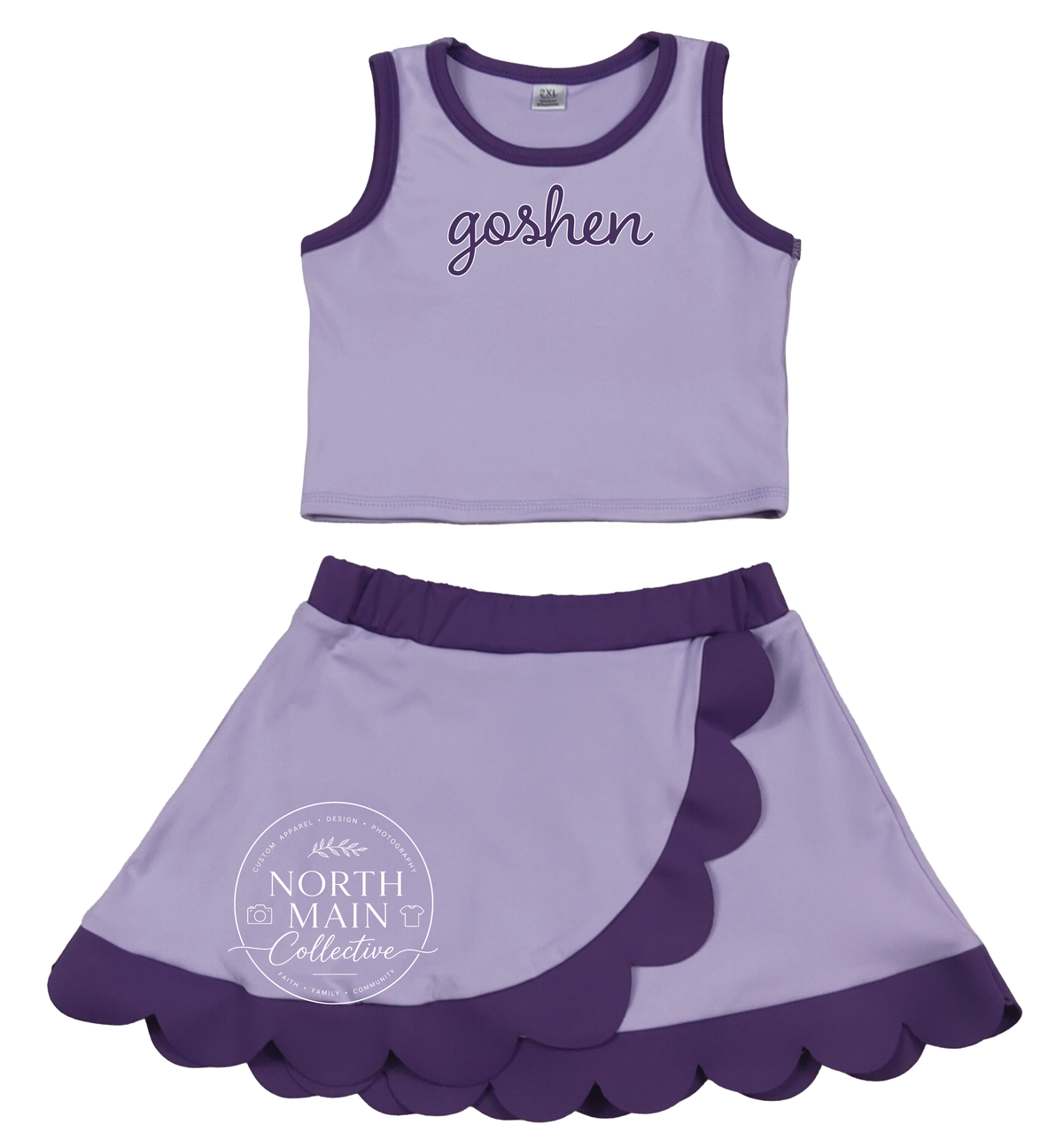Scallop Game Day Skort Set