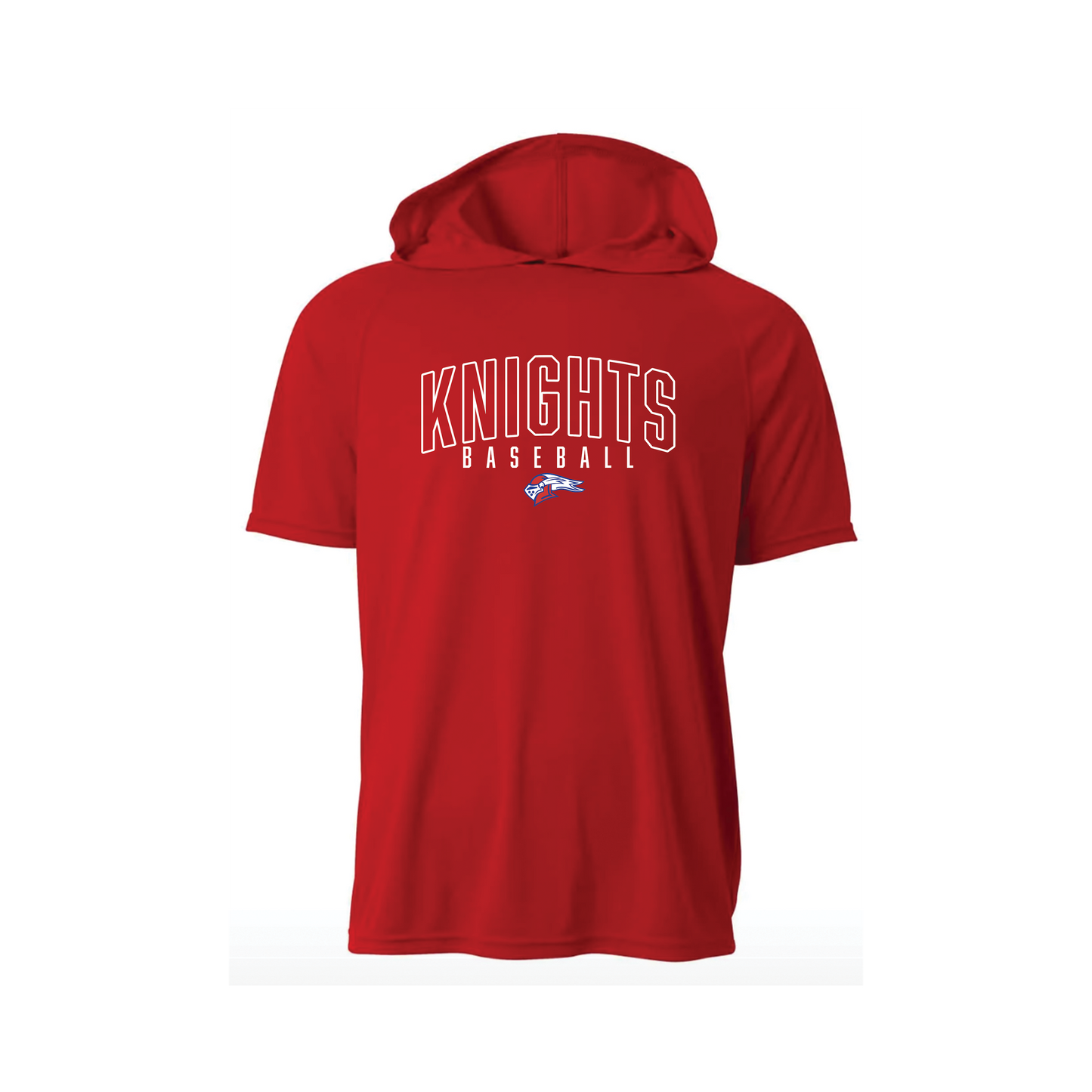 Your Team Curve Design with Logo - Short or Long Sleeve A4 Hoodie
