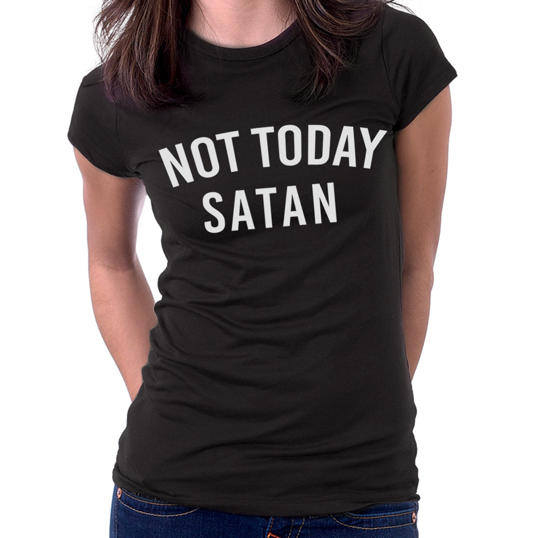 Not Today Satan Christian T-Shirt