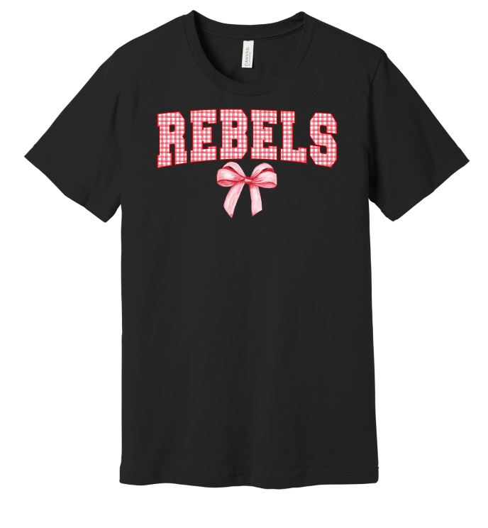 Gingham Coquette Mascot Bella Tshirt - Adult 🎀