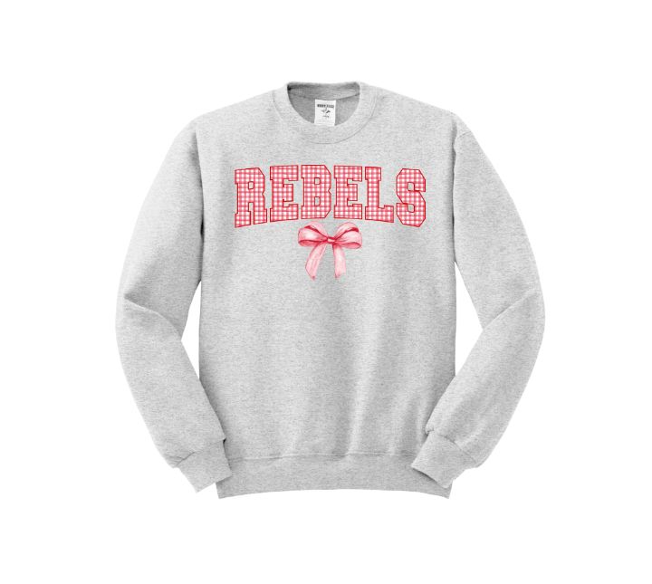 Gingham Coquette Mascot Sweatshirts - Adult 🎀