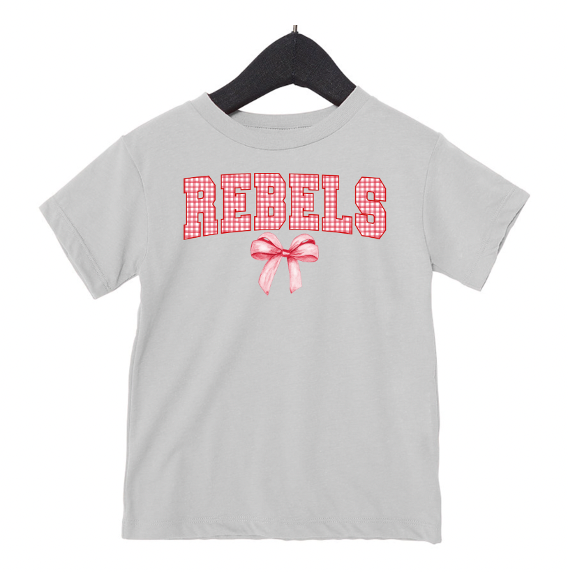 Gingham Coquette Mascot Bella Tshirt - Adult 🎀