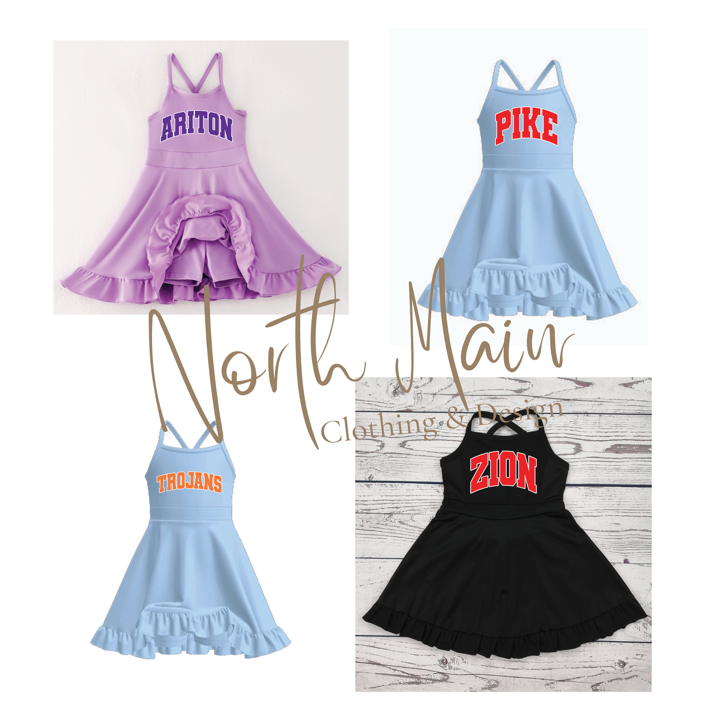 Girls Team Spirit Athletic Dress