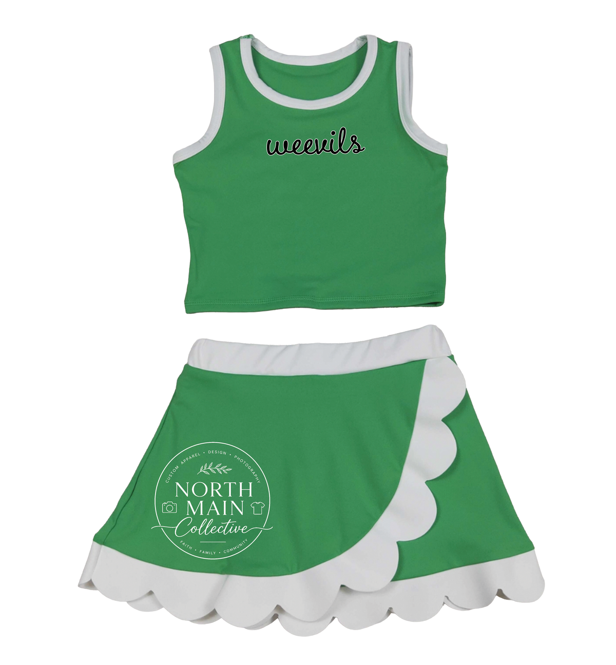 Scallop Game Day Skort Set