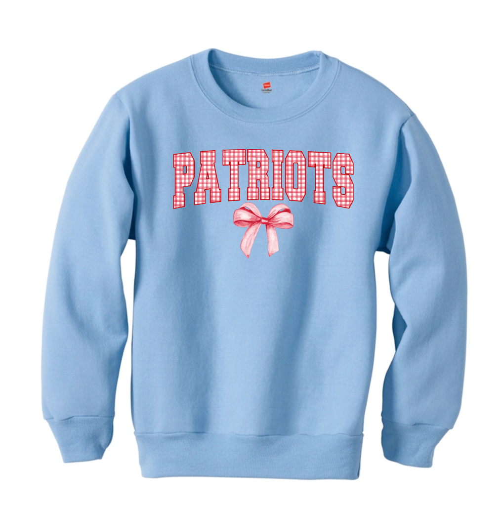 Gingham Coquette Mascot Sweatshirts - Youth 🎀